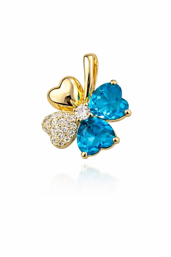 Подвеска "Цветной клевер" - фото 2