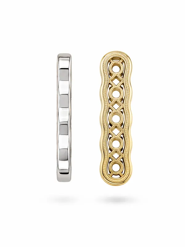 Разделительные бусины гладкие на несколько рядов в ассортименте - фото 4