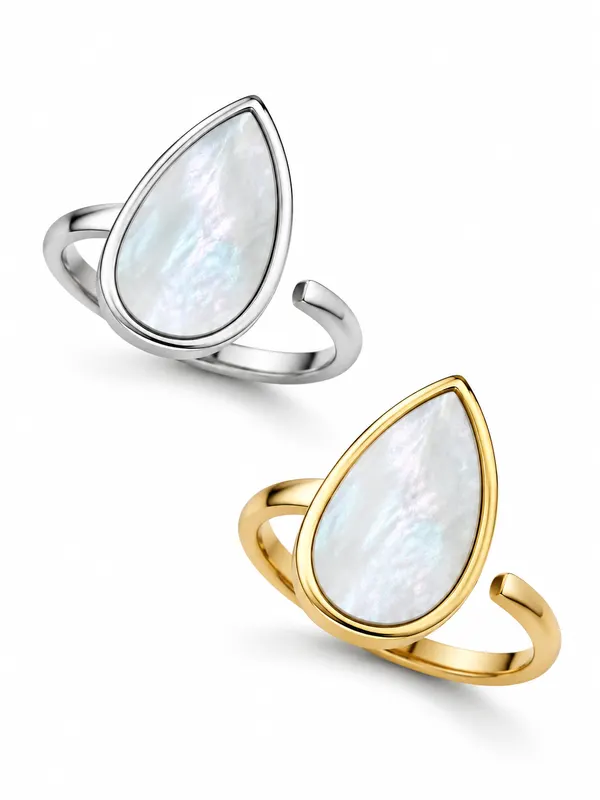 Кольцо "Капля"