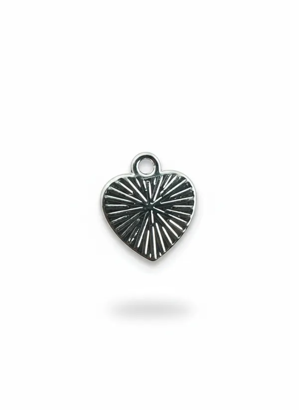 Подвеска белое сердце silver mini - фото 2