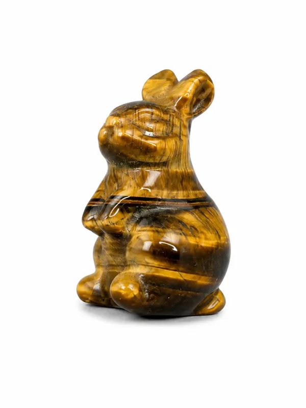 Фигурка "Кролик" тигровый глаз