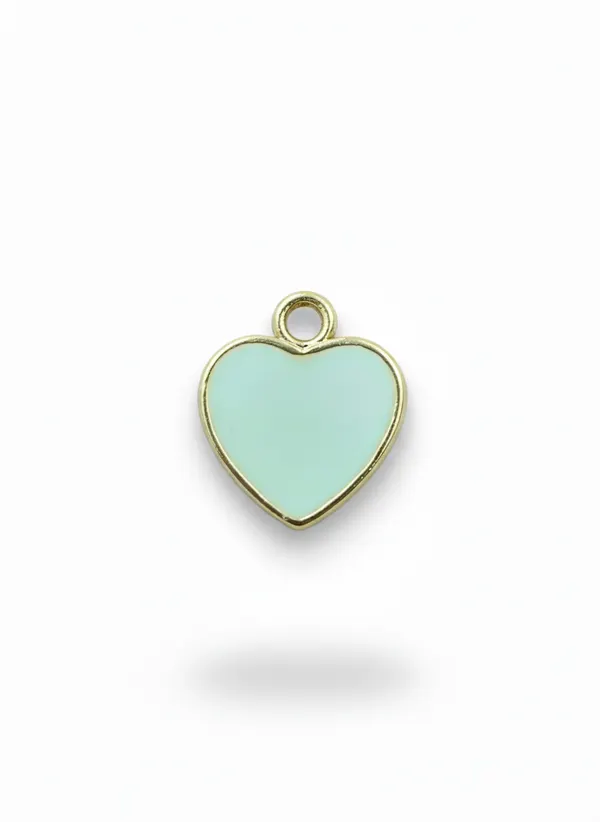 Подвеска мятное сердце gold mini