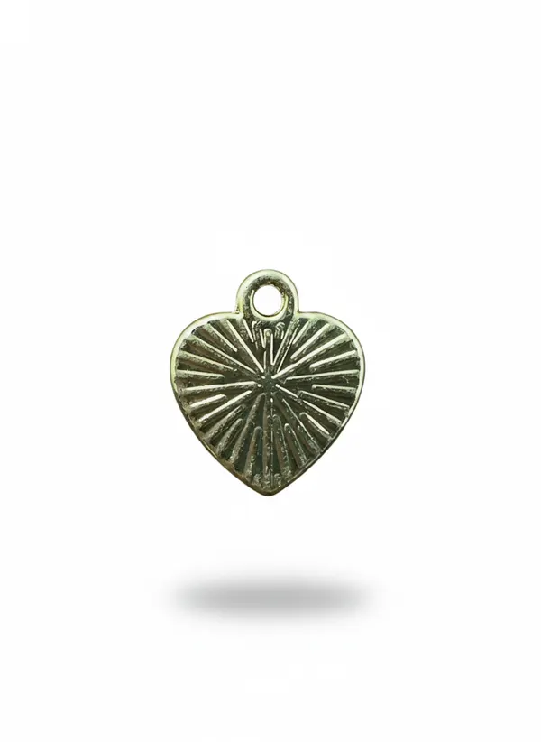 Подвеска розовое сердце gold mini - фото 2